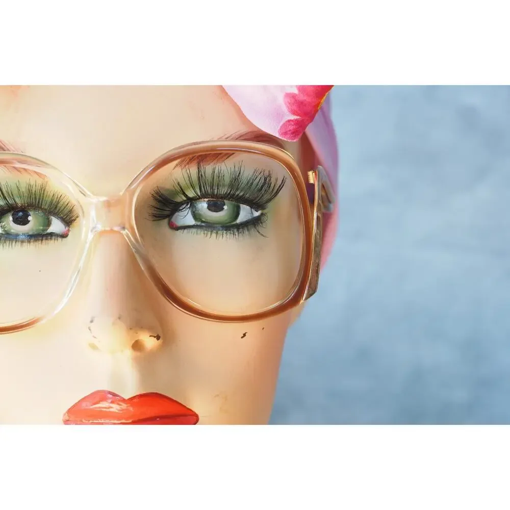 Vintage 1970s Eyeglasses Grandma Chic Boho Festival NOS Jackie O USA 52-15